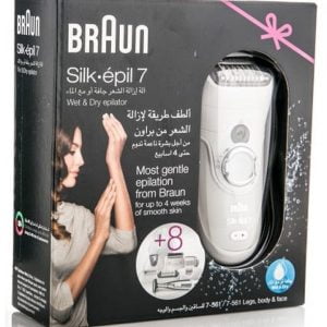 Braun Silk-épil 7 - آلة إزالة الشعر الرائعة مع 6 ملحقات و هدية مميزة