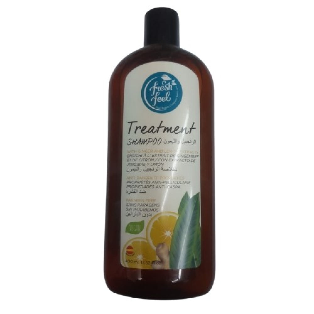 شامبو فعال لتحسين صحة الشعر بخلاصة الزنجبيل والليمون بحجم 400 مل شامبو فعال لتحسين صحة الشعر بخلاصة الزنجبيل والليمون بحجم 400 مل