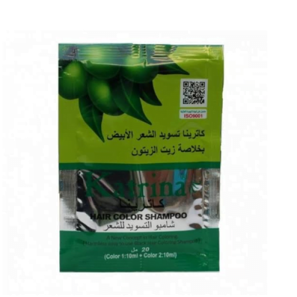 شامبو كاترينا بخلاصة زيت الزيتون لتسويد الشعر الأبيض - 20 مل.