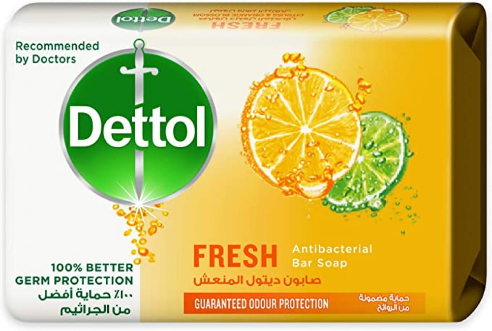 صابون ديتول المنعش المضاد للبكتيريا - تجربة منعشة للنظافة بوزن 120 جم صابون ديتول المنعش المضاد للبكتيريا - تجربة منعشة للنظافة بوزن 120 جم