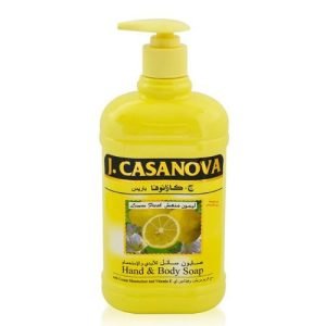 صابون سائل للأيدي والاستحمام برائحة الليمون العطرة من جي كازانوفا - سعة 250 مل