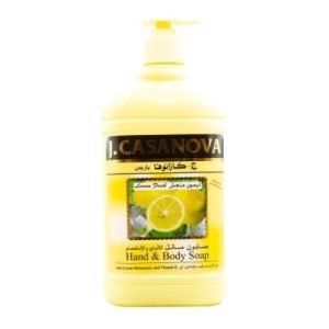 صابون سائل لليدين بنكهة الليمون والكريم المرطب من كازانوفا - حجم 500 مل