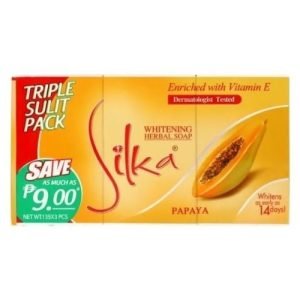 صابون سيلكا بالبابايا لتفتيح البشرة - عرض 3 حبات بحجم 135 جرام