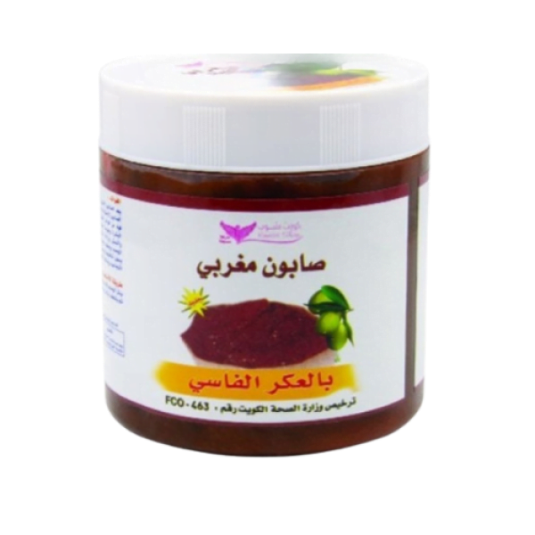 صابون مغربي فاخر بالعكر الفاسي - 500 غرام من كويت شوب