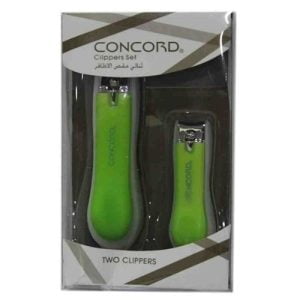 مقص أظافر كونكورد الثنائي باللون الأخضر - أداة أنيقة للعناية بأظافرك