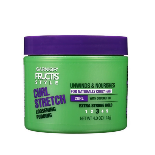 Garnier Fructis Style Curl Stretch Loosening Pudding ، 4 Ounce Jar ، للشعر المجعد الطبيعي