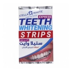 لصقات تبييض الأسنان من ستيلا وايت - 6 لصقات