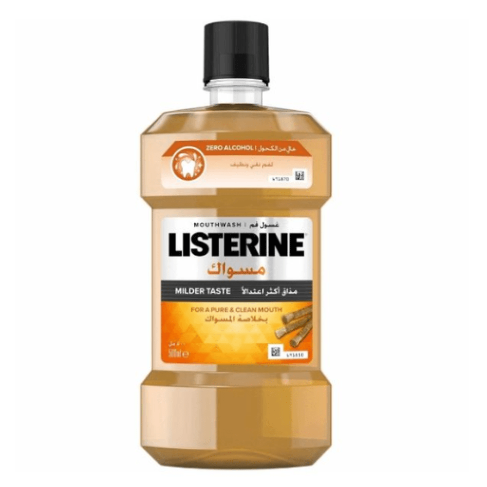 ليسترين غسول الفم مسواك 500 مل ليسترين غسول الفم مسواك 500 مل